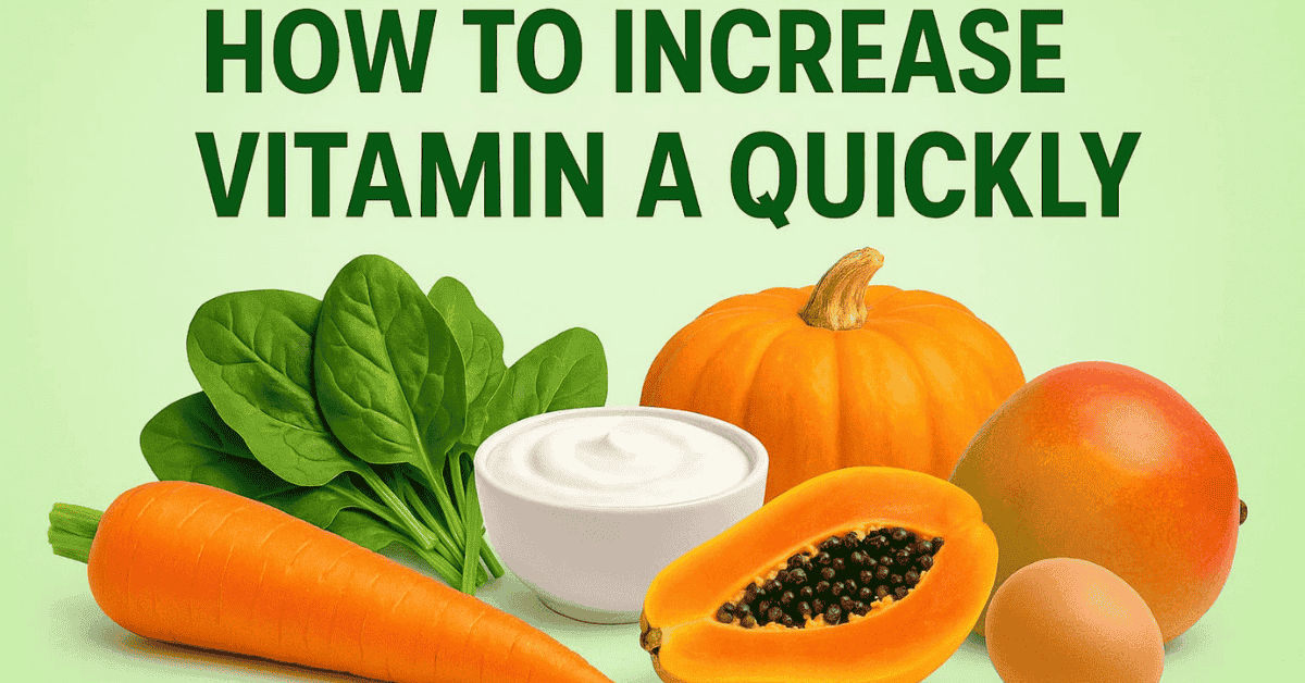 How to Increase Vitamin A Quickly