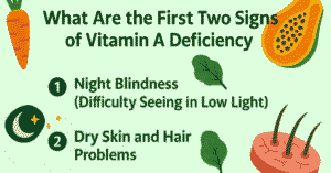what are the first two signs of vitamin a deficiency