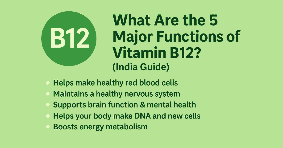What Are the 5 Major Functions of Vitamin B12